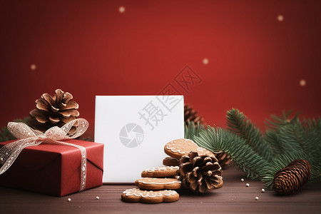 圣诞盒子和饼干图片