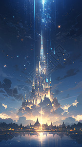 魔法城堡背景图片