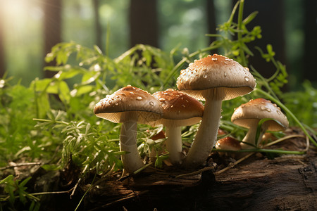 丛林的蘑菇图片