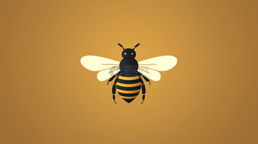 蜜蜂商标背景图片