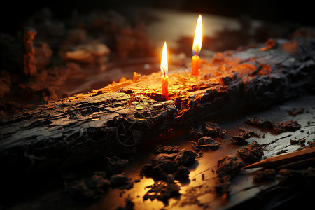 生日宴会布置烛光迷人瞬间设计图片