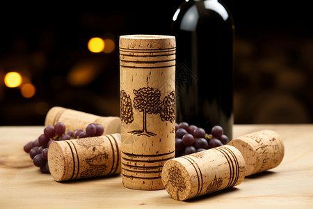 人工酿造的葡萄酒图片