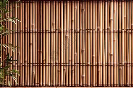 素雅的竹质墙壁背景高清图片