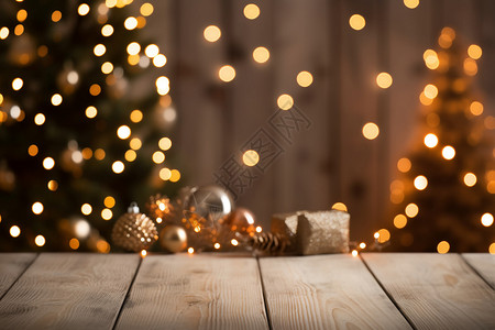 璀璨圣诞树灯光璀璨的圣诞节装饰背景设计图片