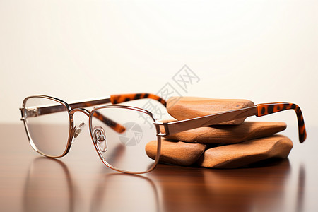 光学护理的近视眼镜高清图片