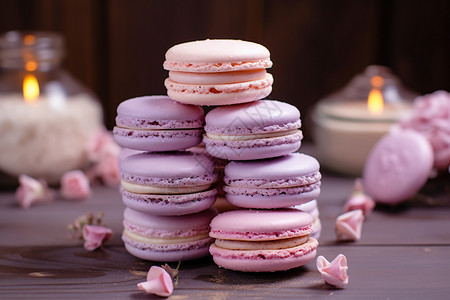 浪漫甜蜜的马卡龙甜品图片