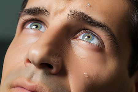 男人眼部护理背景图片