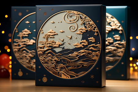中秋节月亮装饰中秋节特别设计设计图片