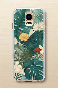硅胶手机壳设计的植物主题手机壳背景