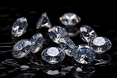 闪耀的钻石之群图片
