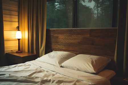 温馨灯光的卧室场景图片