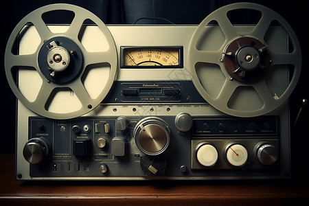 老式录音机怀旧的录音机背景