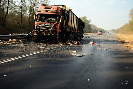 危险路段的碰撞事故图片