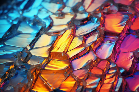 玻璃材料彩色矿物学高清图片