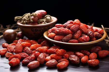 桃红枣食物背景图片