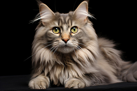 毛绒绒可爱猫咪一只毛茸茸的猫咪背景