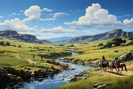 广袤真实的内蒙古草原风情图片