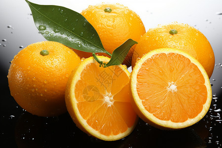 新鲜香甜的橙子图片
