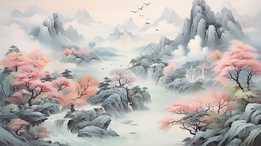 中国山水画图片