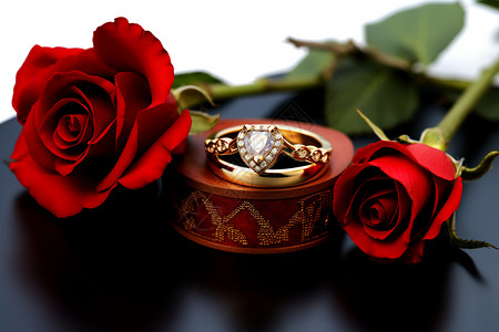 浪漫的求婚仪式背景图片