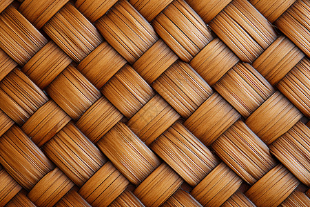 传统手工编织的竹材料图片