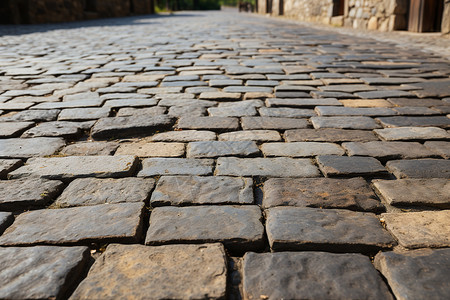 道路铺砖素材古色古香的乡村小径背景