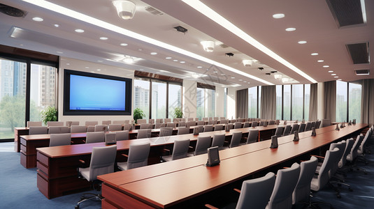 商务办公的会议室背景图片