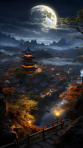 中国建筑风景背景图片