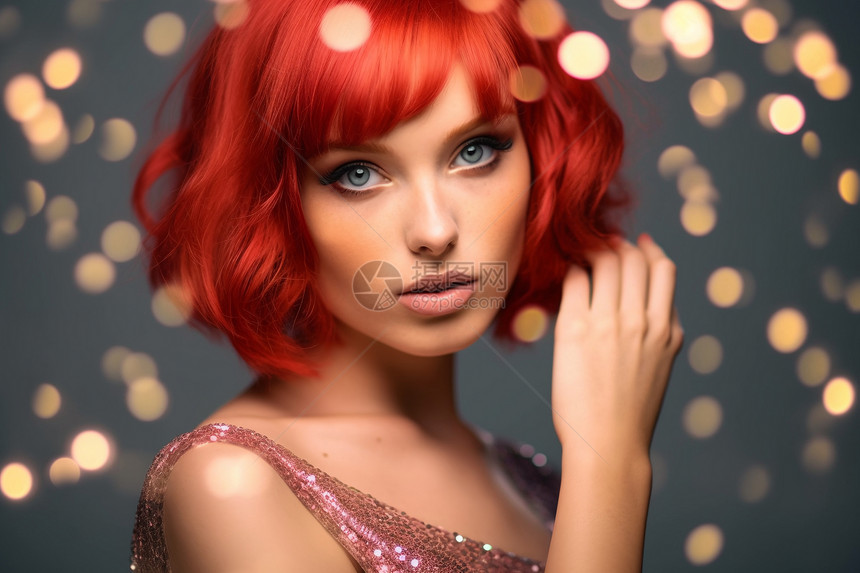 美丽的红发女人图片