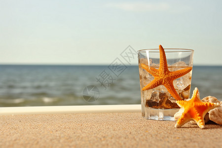 沙滩上的海星高清图片