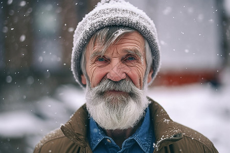 戴帽子的男人图片