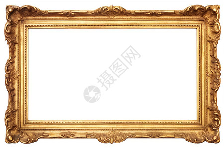 古典的金色画框背景图片