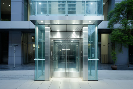 透明玻璃电梯图片