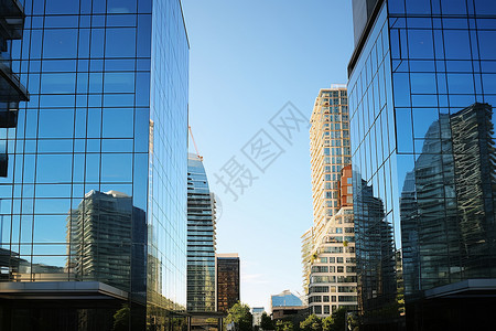 市区的摩天大楼图片