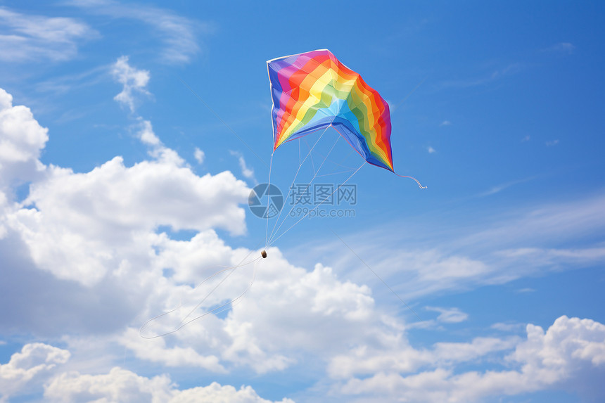 飞翔在空中的风筝图片