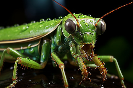 螳螂的头部背景图片
