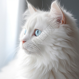 美丽的白猫图片