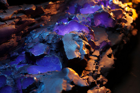 蓝紫色矿物资源图片