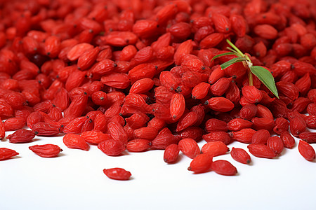 红色枸杞草本食品图片