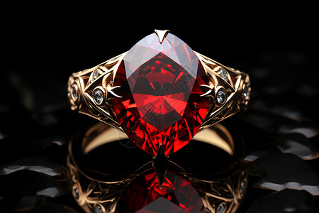 豪华的钻石戒指背景图片