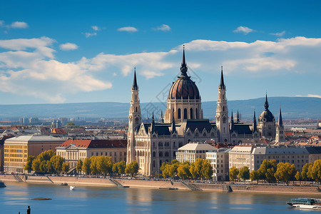 多瑙河旅游匈牙利的景点背景