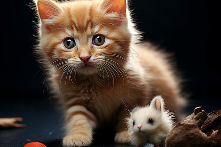 大猫小猫崽大猫和小猫背景
