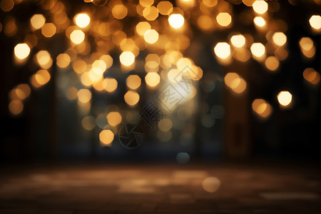 圣诞节灯光璀璨夜空的星光设计图片