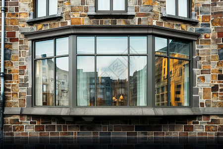 城市建筑的玻璃窗图片