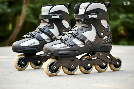 快乐滑行的溜冰鞋图片