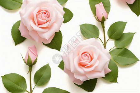 纪念日的粉色玫瑰图片