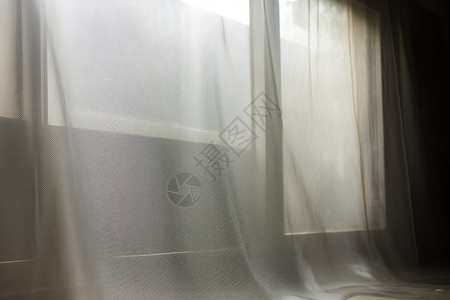 透明材质的窗帘图片