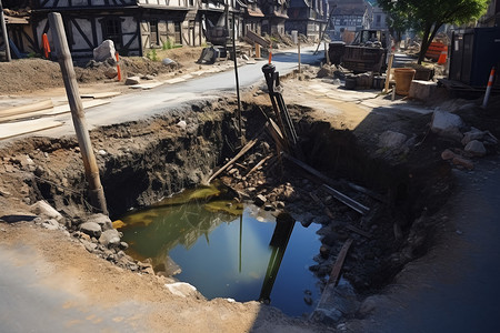 工地道路工程图片