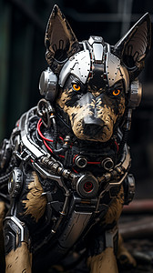一个科技机械狗图片