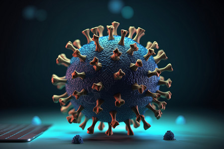 生物病毒分子结构概念图图片